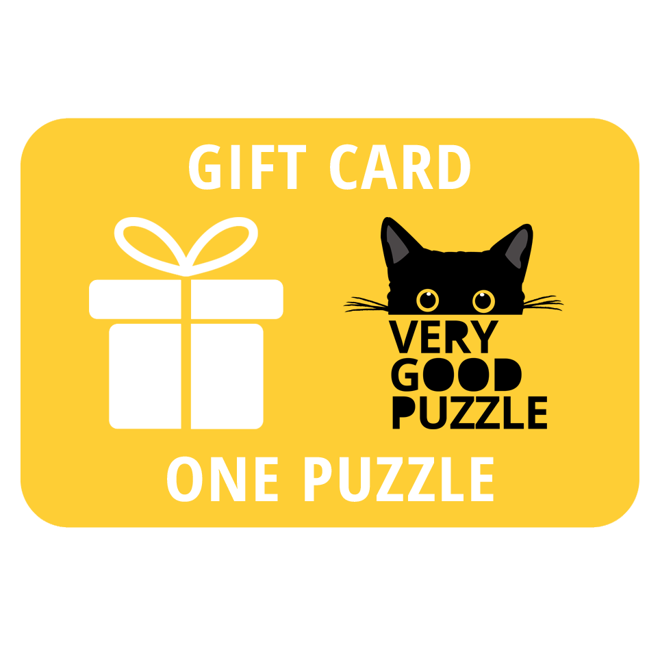 1 Puzzle Gift Card VERY GOOD PUZZLE