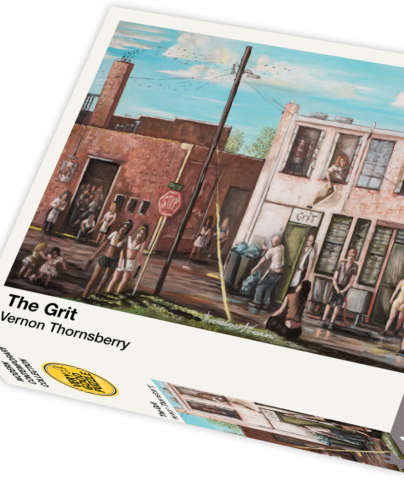 VERY GOOD PUZZLE:The Grit by Vernon Thornsberry - 1000 piece jigsaw puzzle