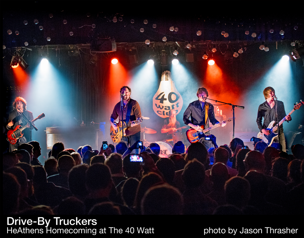 VERY GOOD PUZZLE:Drive-By Truckers HeAthens Homecoming at The 40 Watt, photo by Jason Thrasher - 1000 piece jigsaw puzzle