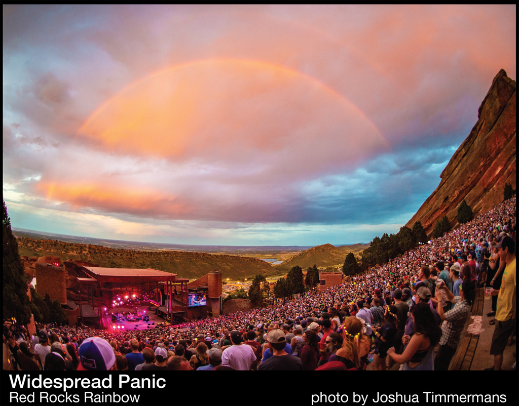 VERY GOOD PUZZLE:Widespread Panic Red Rocks Rainbow, photo by Joshua Timmermans - 1000 piece jigsaw puzzle