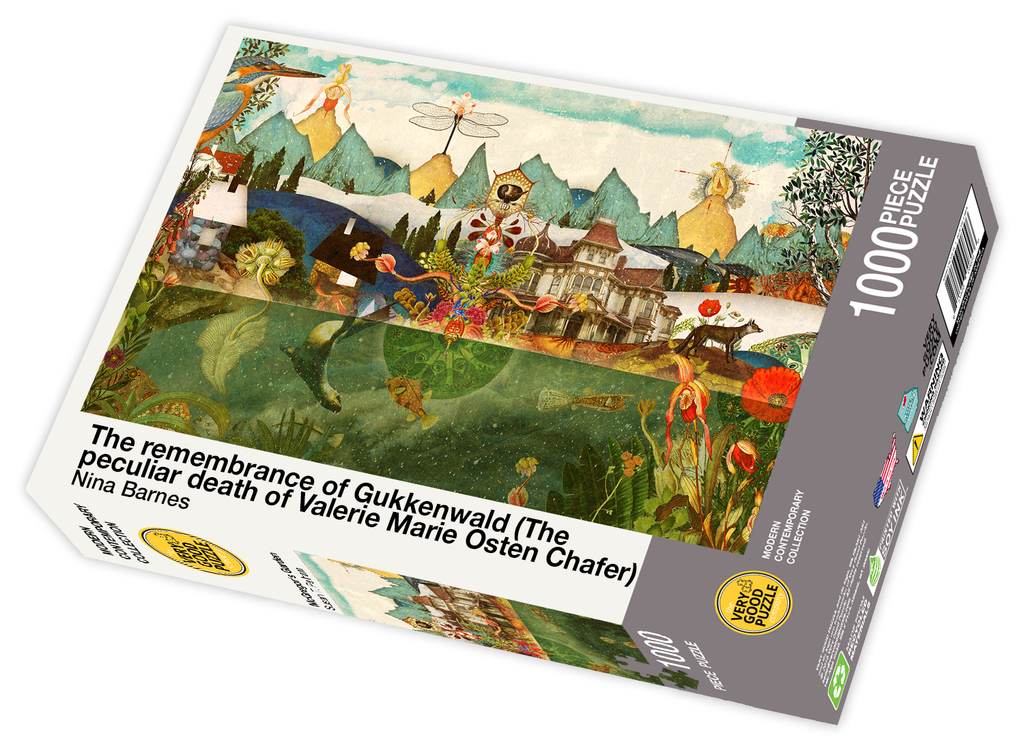 VERY GOOD PUZZLE:The remembrance of Gukkenwald (The peculiar death of Valerie Marie Osten Chafer) by Nina Barnes - 1000 piece jigsaw puzzle
