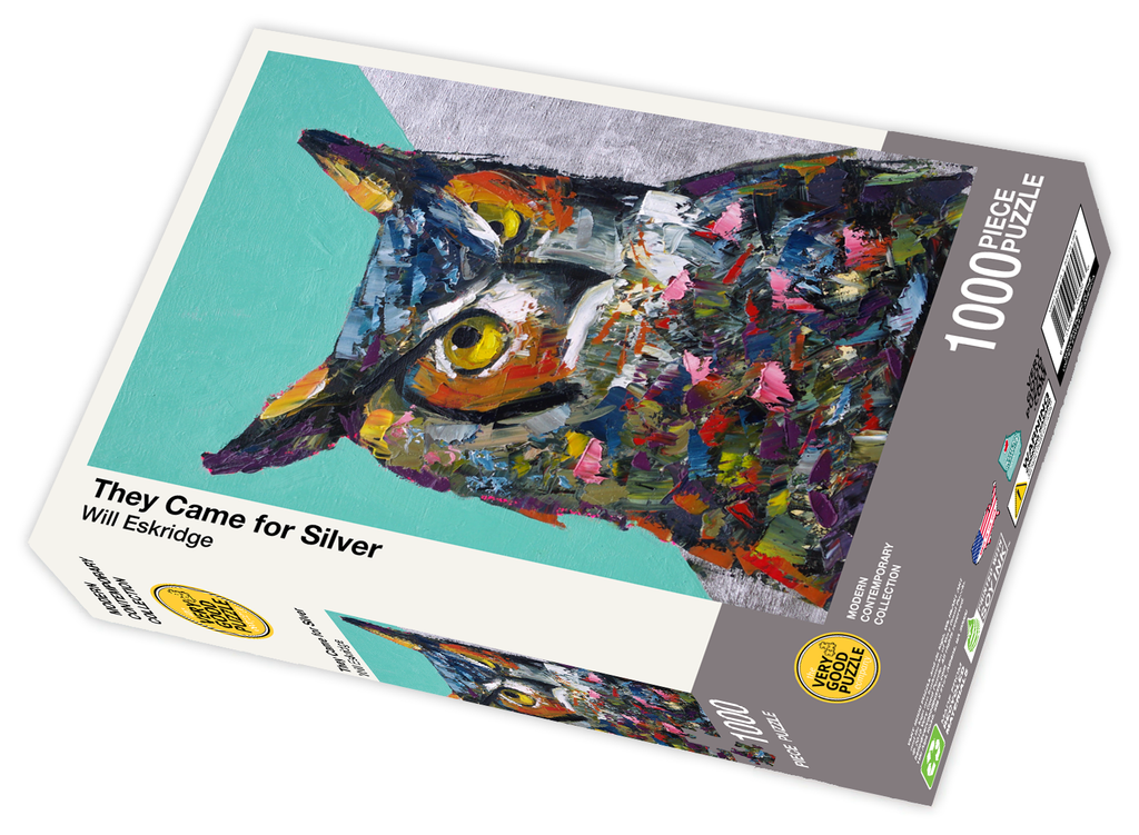 VERY GOOD PUZZLE:They Came for Silver, by Will Eskridge - 1000 piece jigsaw puzzle