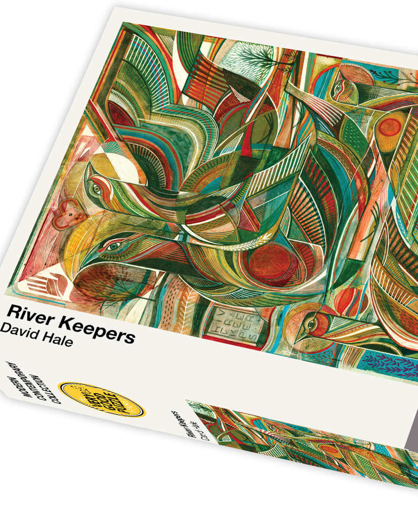 VERY GOOD PUZZLE:River Keepers by David Hale - 1000 piece jigsaw puzzle