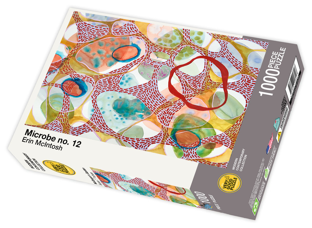 VERY GOOD PUZZLE:Microbe no. 12 by Erin McIntosh - 1000 piece jigsaw puzzle