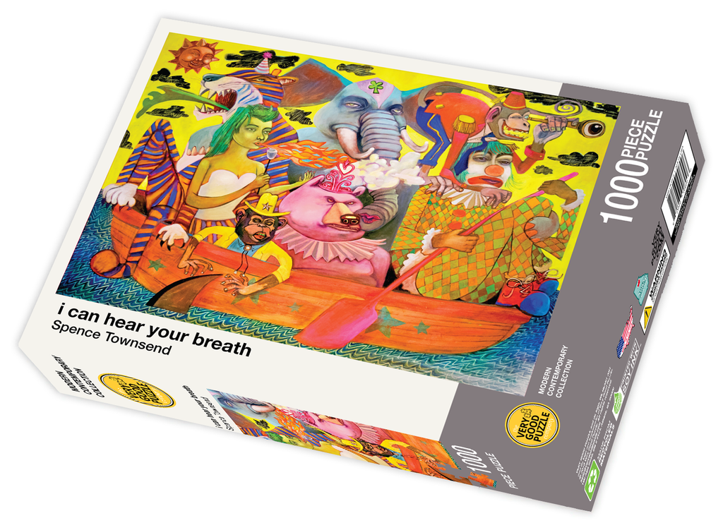 VERY GOOD PUZZLE:i can hear your breath by Spence Townsend - 1000 piece jigsaw puzzle