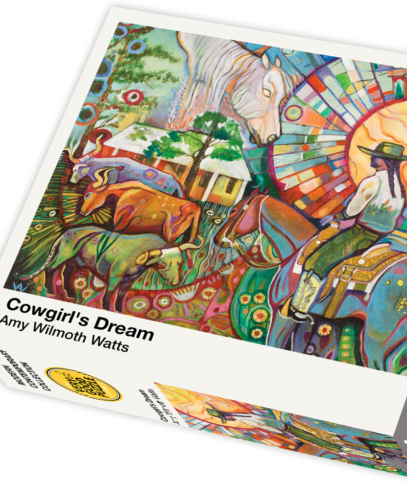 AIXIWAWA Cowgirl 1000 Piece Wooden Jigsaw Puzzle For Adults & Family - 29.5 X 19.7 Inch Western Scene